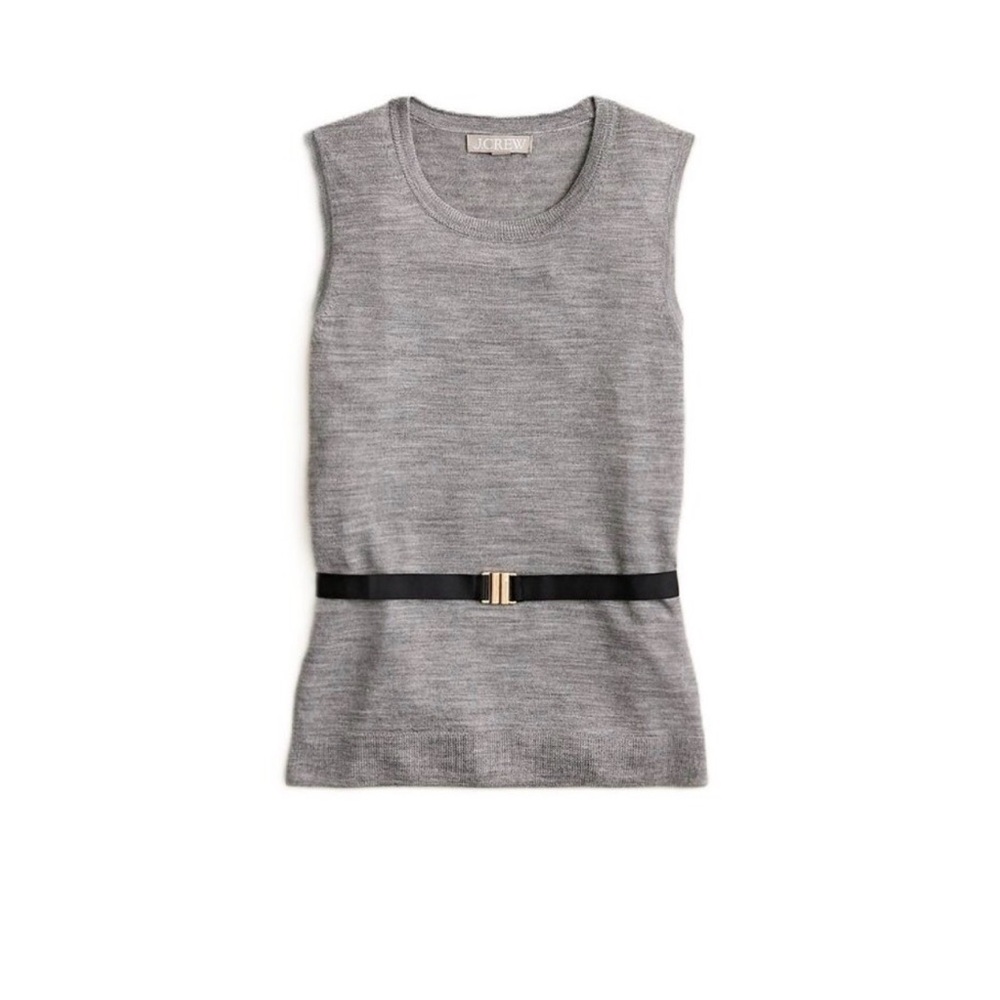 J. Crew Belted Sweater Shell Top